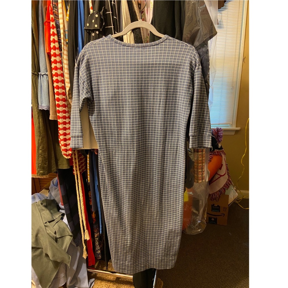 Blue & White Checkered Dress